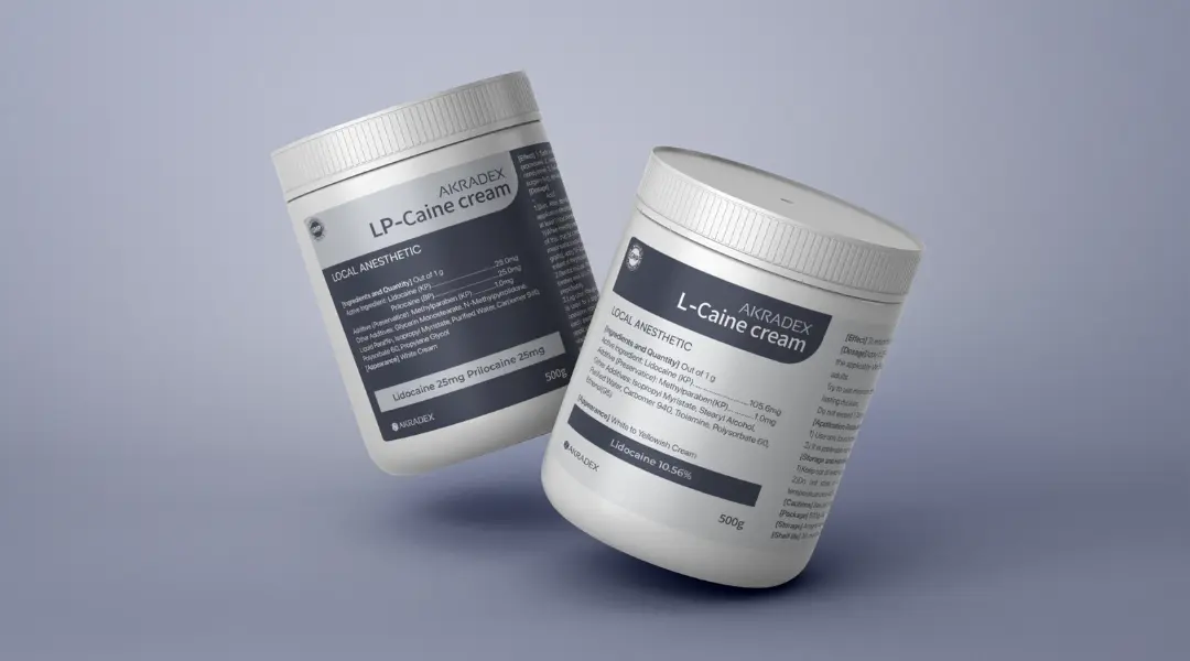New from AKRADEX: L-Caine Numbing Cream